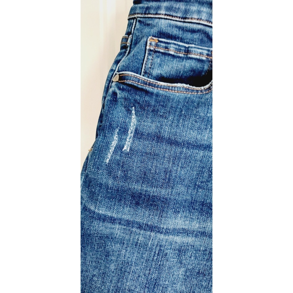 KUT from the Kloth Denim Bermuda Shorts Womens 20W Blue Distressed Dark Wash - Picture 3 of 9